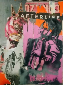 Afterlife Corazon Collage Graffiti Painting Afterlife Corazon Collage Graffiti Painting