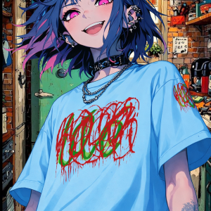 Love Red Green T-shirt Front Back Outside Label and Sleeve Print