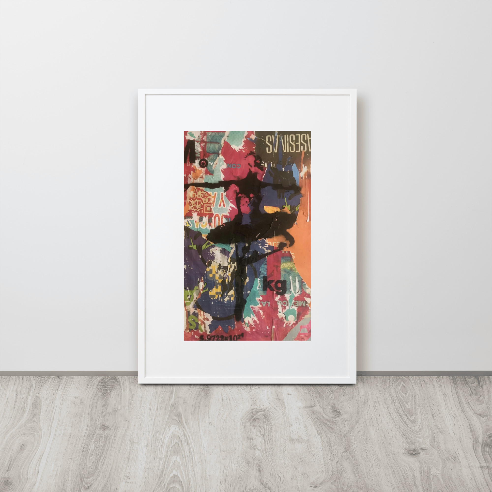 Planet Earth Art Print on Matte Paper Framed Poster With Mat 7 Planet Earth Art Print