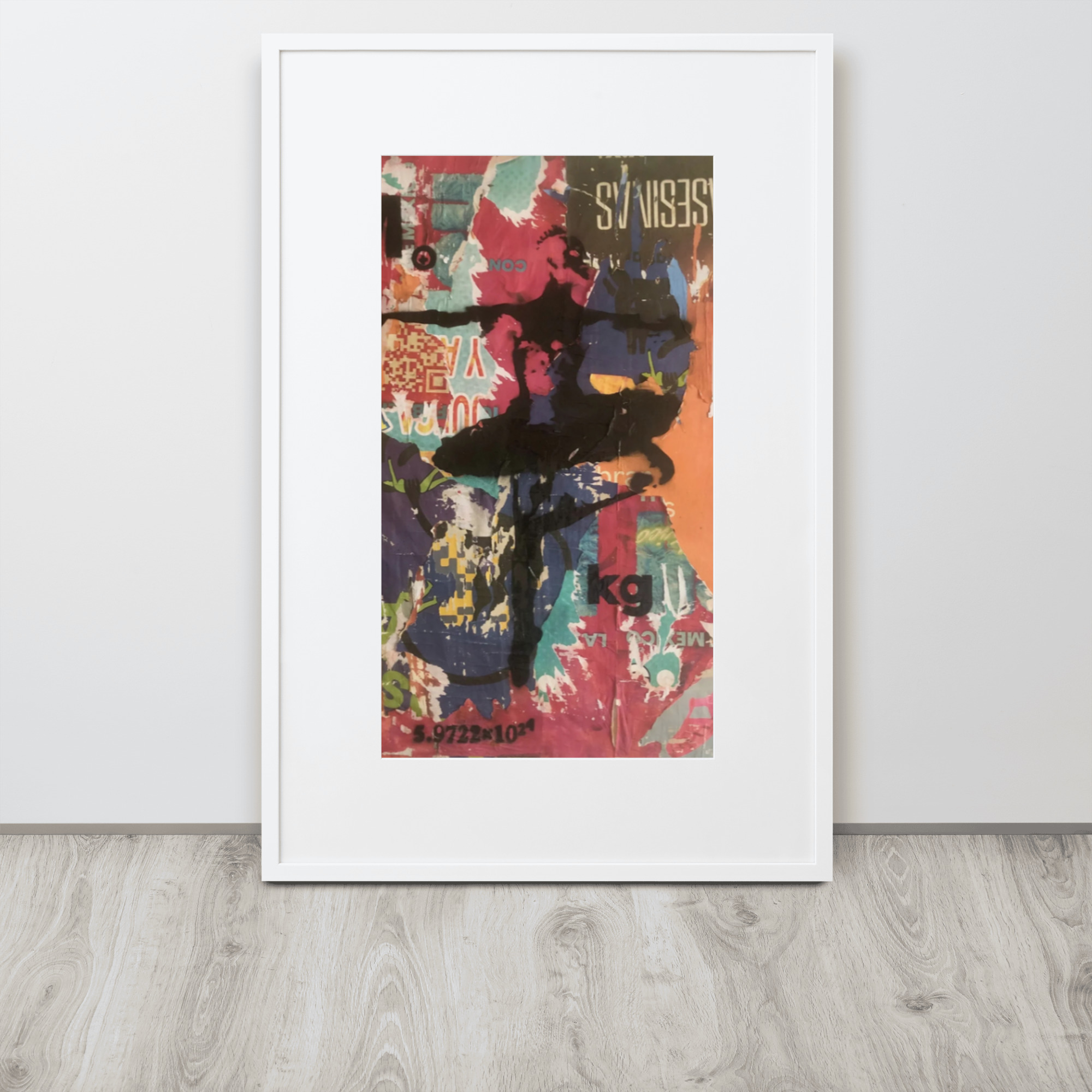 Planet Earth Art Print on Matte Paper Framed Poster With Mat 8 Planet Earth Art Print