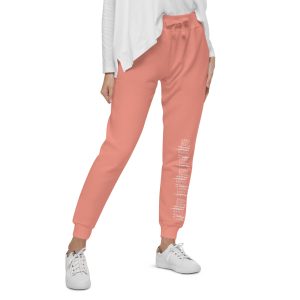 Erotica Unisex Fleece Sweatpants Left front print and Back Right print