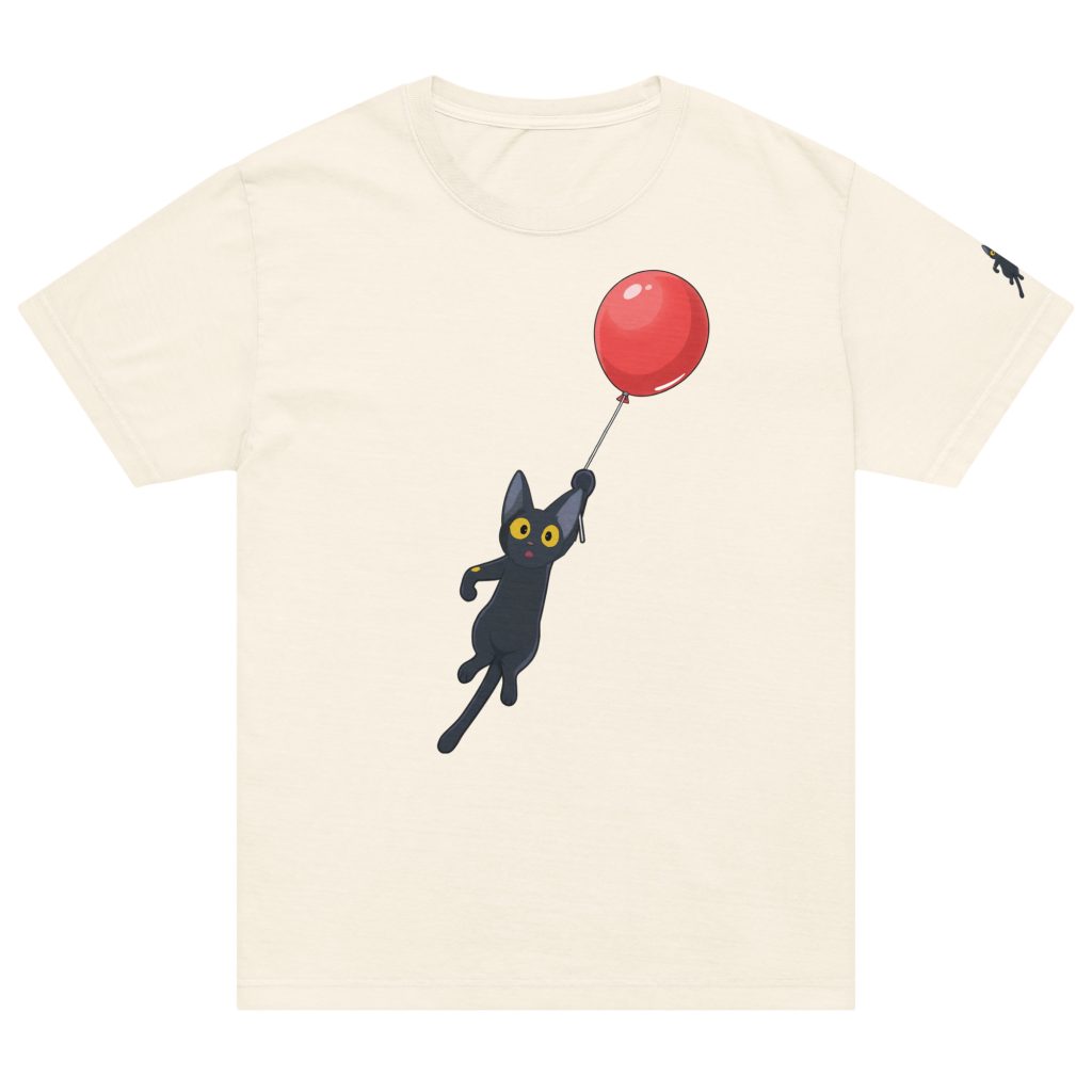 Garment-Dyed vs. Regular T-Shirts: What Is the Difference and Why It Matters 2 Cat Neko Flying Oversized T-shirt