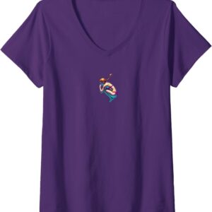 Women's Pool Jump V-Neck T-Shirt