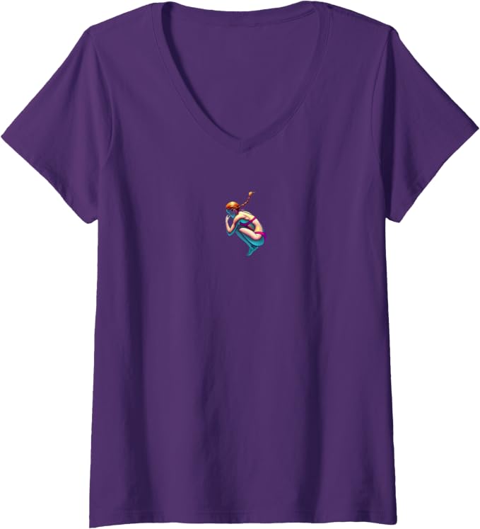 Women's Pool Jump V-Neck T-Shirt