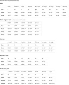 T-Shirt size