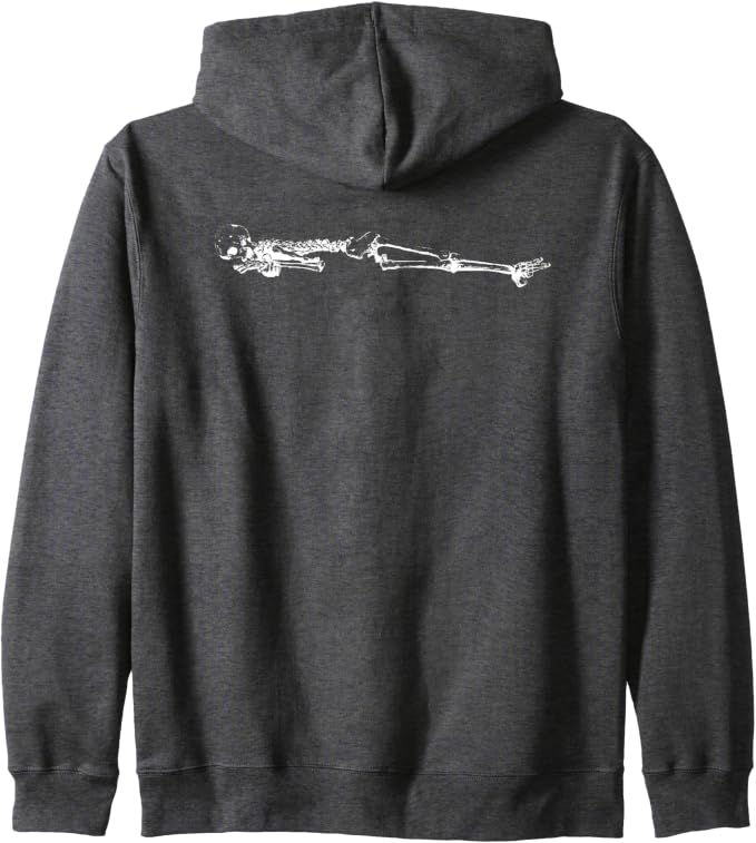 Sleepy Skeleton Zip Hoodie 13 Sleepy Skeleton Zip Hoodie