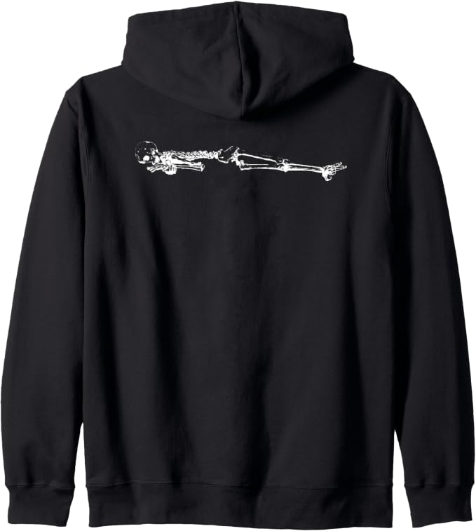 Sleepy Skeleton Zip Hoodie 1 Sleepy Skeleton Zip Hoodie